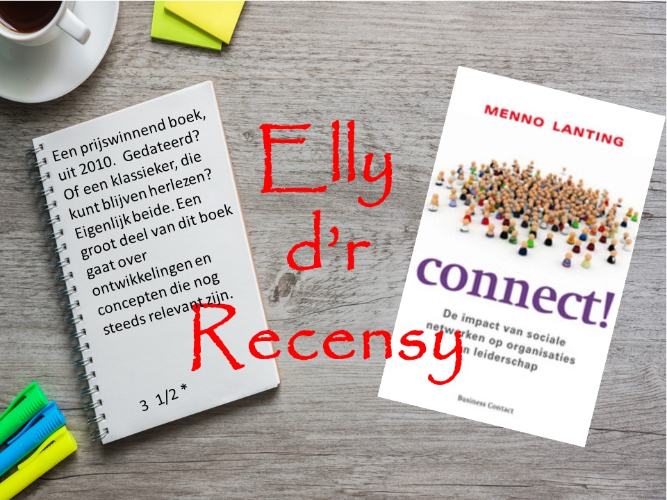 Recensiefoto Connect, links korte recensie, rechts cover boek