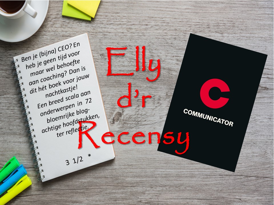 Recensie Communicator. Links notitieblok met oordeel, rechts het boek.