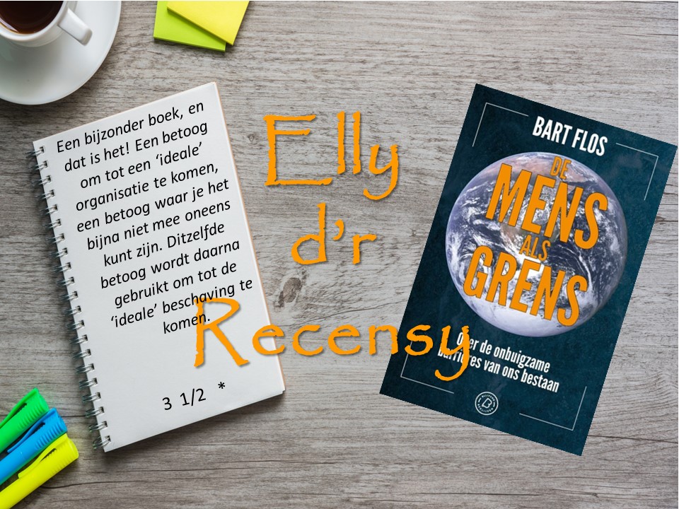 Recensie de mens als grens. Korte reviw links, boekomslag rechts