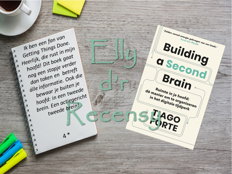 Links korte recensie van Building a Second Brain, rechts boek cover