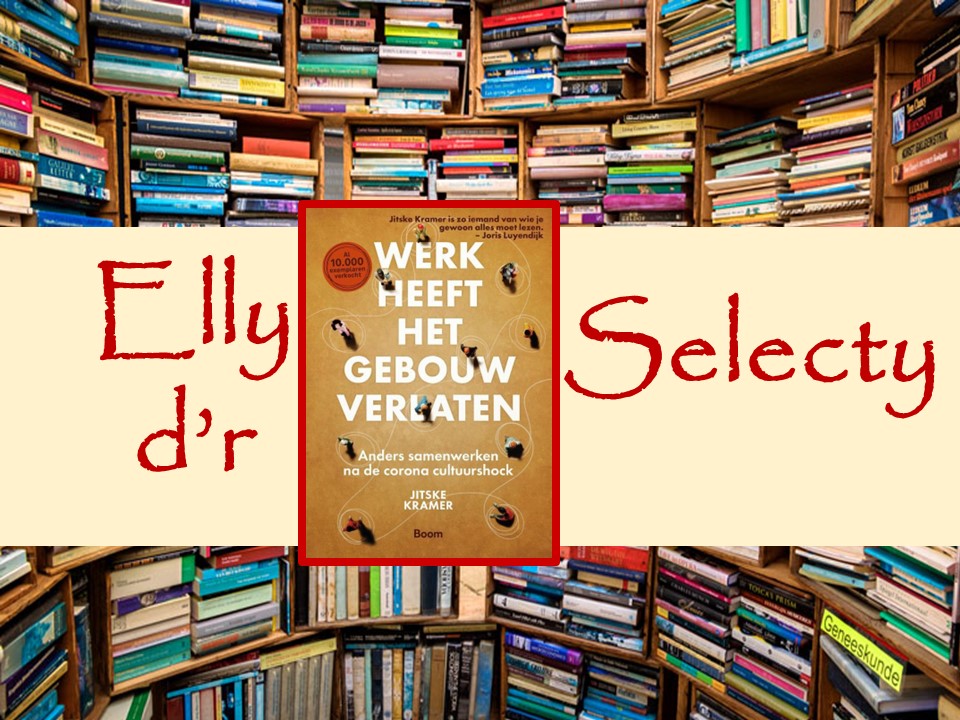 Cover boek midden tussen stapels boeken