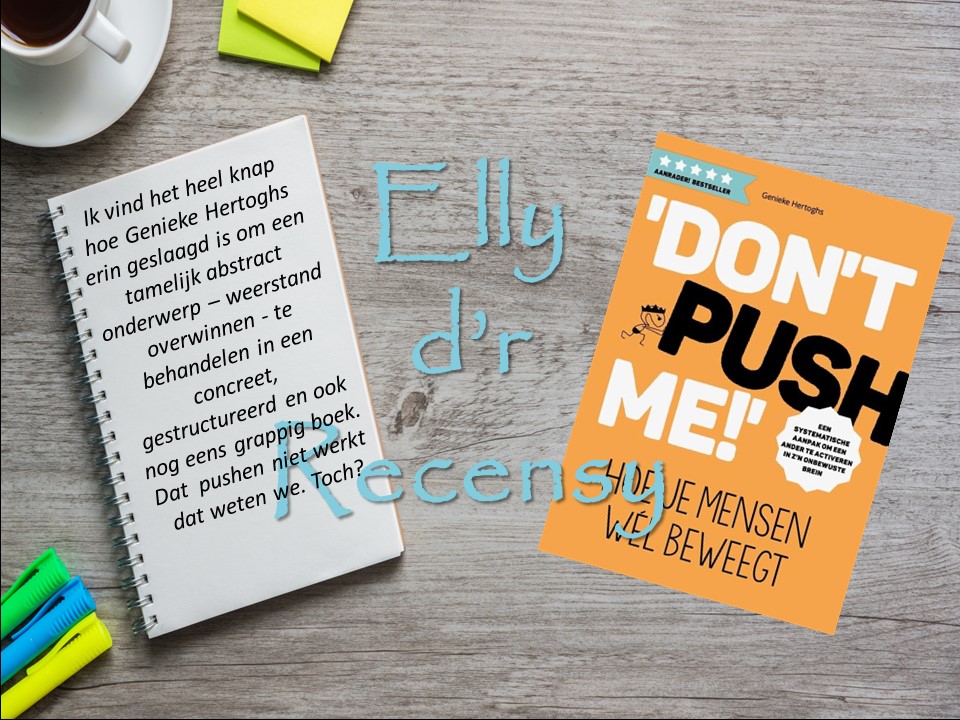 Rechts cover Don't push me, links korte recensie