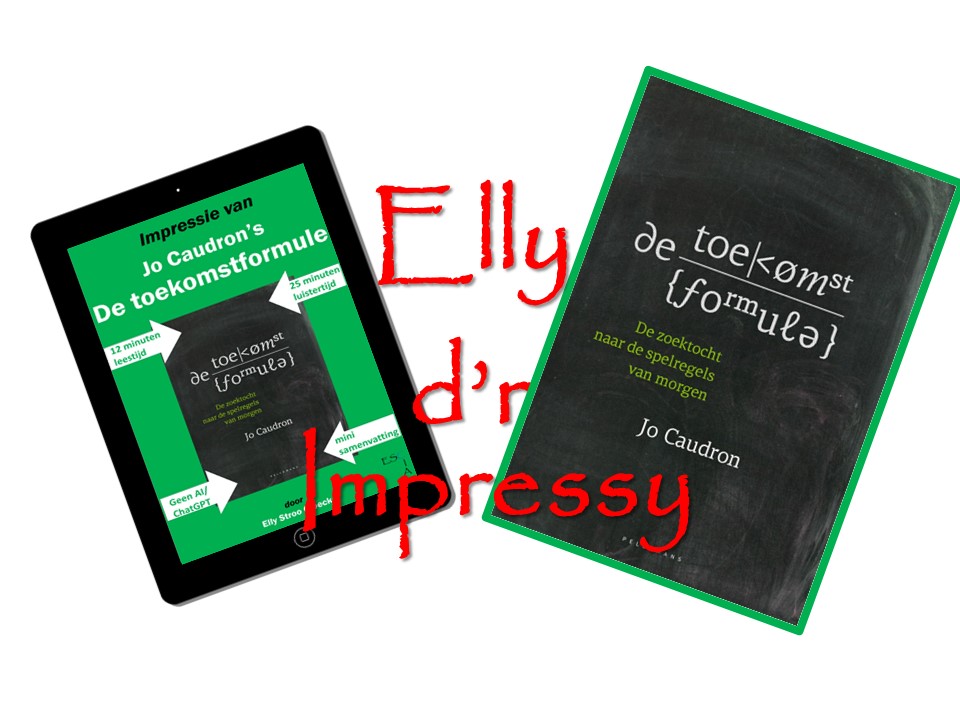 Recht cover boek, links impressie op tablet