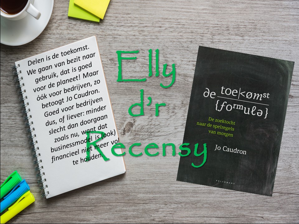 Rechts cover De toekomstformule. links korte recensie